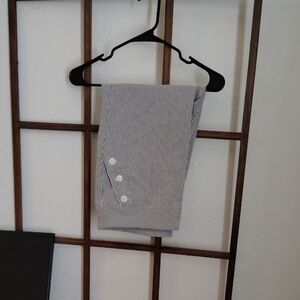 Counterparts Black and White Pinstripe Capris